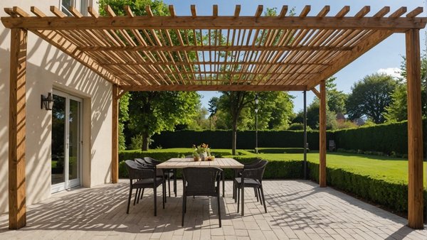 Pose d'une pergola à le Mans : pensez à motoriser les lames